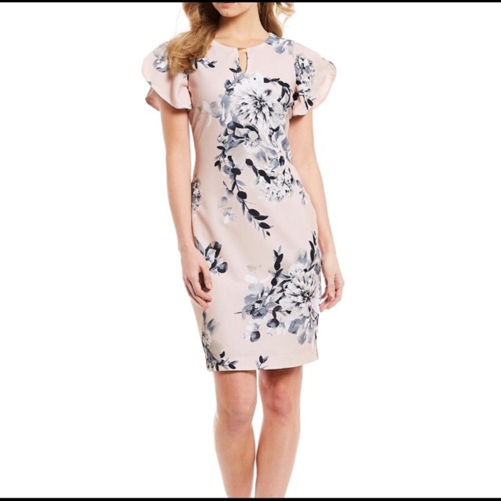 Calvin Klein Floral Print Dress
